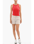 Cotton Citizen Brushed Cotton Shorts With Raw Cut Bottom