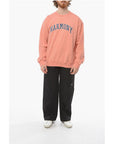Harmony Logo Printed Brushed Cotton Crew-neck Sweatshirt