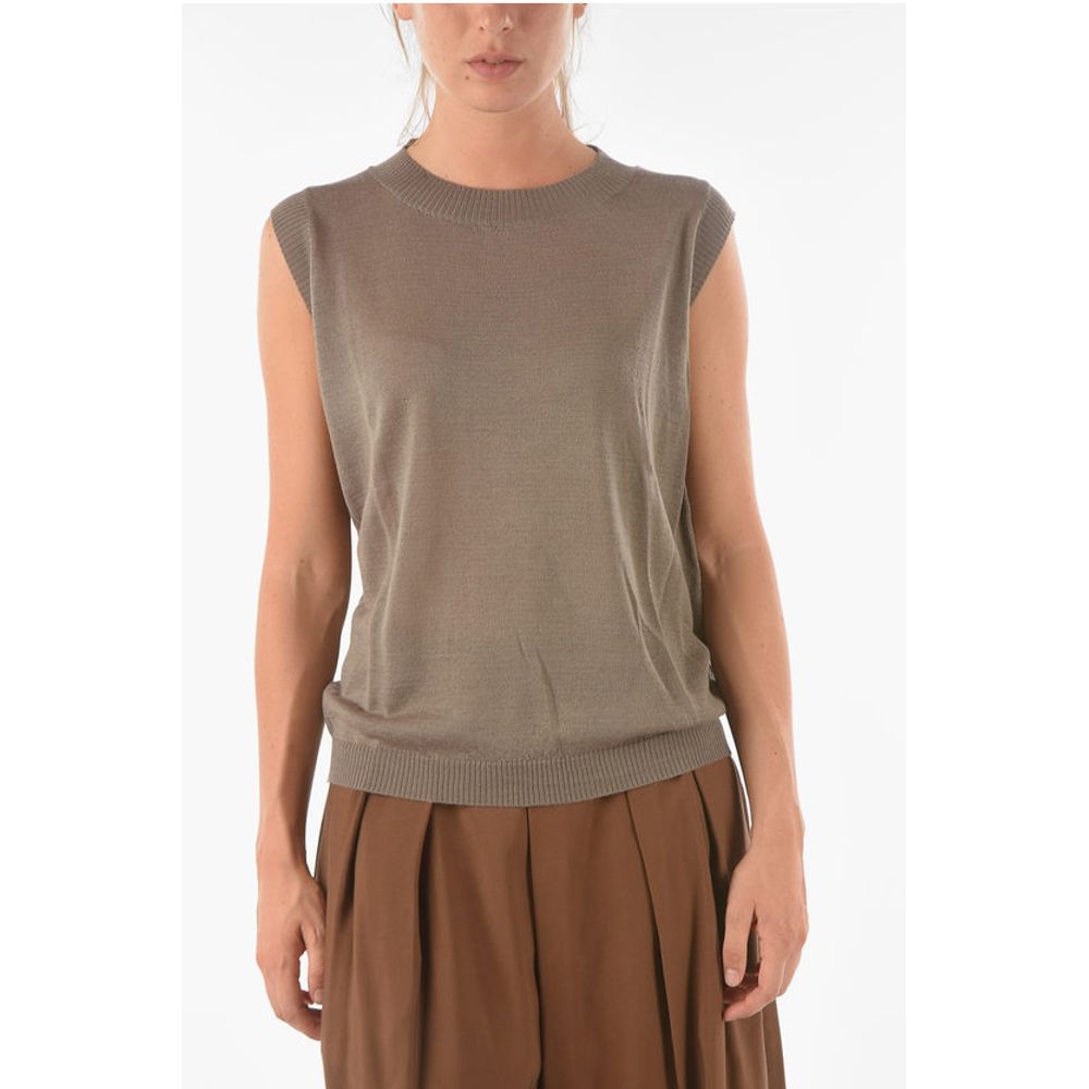 Ixos Knitted CURLIN Tank Top with Ribbed Hems