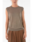 Ixos Knitted CURLIN Tank Top with Ribbed Hems