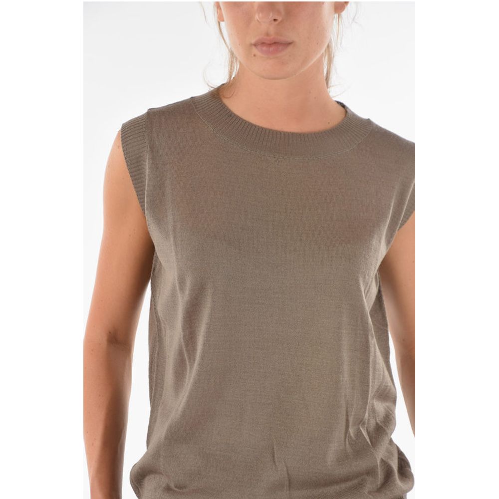Ixos Knitted CURLIN Tank Top with Ribbed Hems