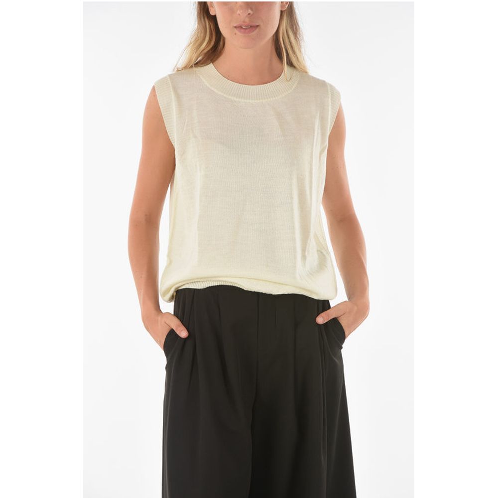 Ixos Knitted CURLIN Tank Top with Ribbed Hems