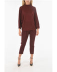 Ixos Virgin Wool Blend CURLIN Crewneck Sweater with Batwing Sleev
