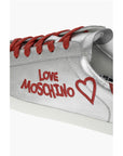 Moschino LOVE Metallic Leather Sneakers