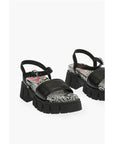 Moschino LOVE logoed sole TASSEL 70 leather sandals