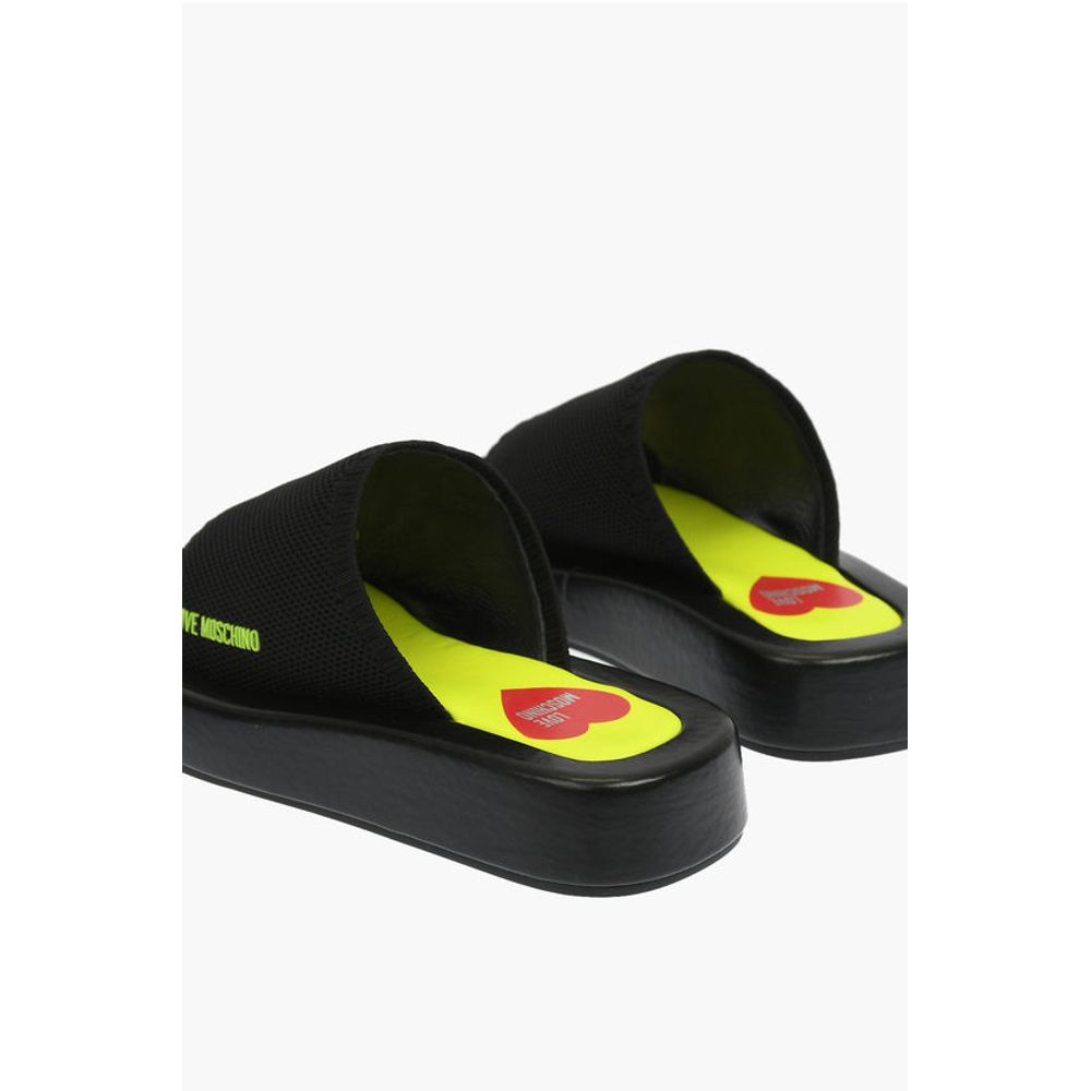 Moschino LOVE solid color ROW30 sabot with fluo sole
