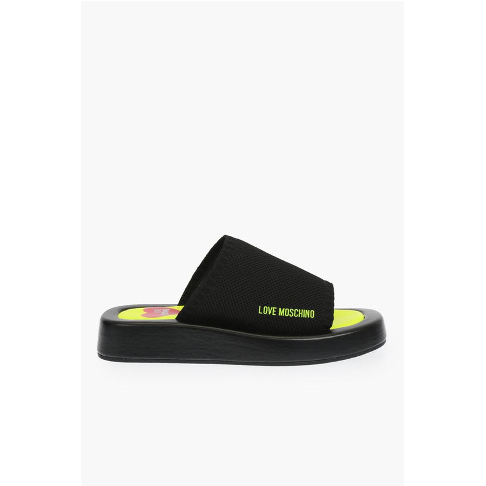 Moschino LOVE solid color ROW30 sabot with fluo sole