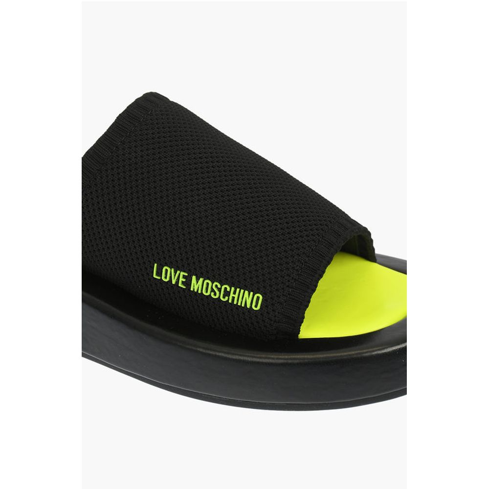 Moschino LOVE solid color ROW30 sabot with fluo sole