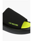 Moschino LOVE solid color ROW30 sabot with fluo sole