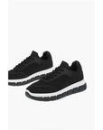 Moschino LOVE perforeted fabric TASSEL 50 sneakers with track sole
