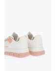 Moschino LOVE perforated fabric two-tone TASSEL50 sneakers