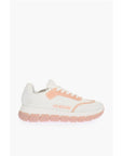 Moschino LOVE perforated fabric two-tone TASSEL50 sneakers
