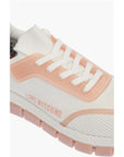 Moschino LOVE perforated fabric two-tone TASSEL50 sneakers