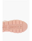 Moschino LOVE perforated fabric two-tone TASSEL50 sneakers