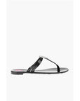 Moschino LOVE rubber thong sandals with heart detail