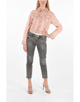 Philipp Plein COUTURE Leather Bomber Jacket CRYSTAL embellished with studs