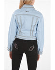 Philipp Plein COUTURE Leather Bomber Jacket CRYSTAL embellished with studs