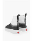 Moschino LOVE shaded sock high top sneakers with embroidery logo