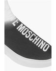 Moschino LOVE shaded sock high top sneakers with embroidery logo