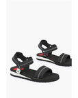 Moschino LOVE zigzag motif EVA30 sandals with touch strap closure