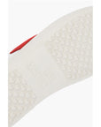 Moschino LOVE leather low top sneakers with velvet heart and Contrast