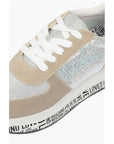 Moschino LOVE suede leather sneakers with sequins