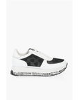 Moschino LOVE leather sneakers with mesh details and all over logo so