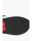 Moschino LOVE leather sneakers with mesh details and all over logo so