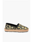 Moschino LOVE Leather SPLASH Platform Espadrilles with Logo 4 cm