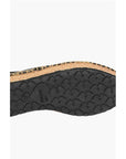 Moschino LOVE Leather SPLASH Platform Espadrilles with Logo 4 cm