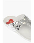 Moschino LOVE Flip-Flops BIRK130 with Mirror Effect