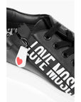Moschino LOVE Leather Low Top Sneakers with Logo
