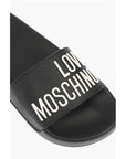 Moschino LOVE rubber slides with logo