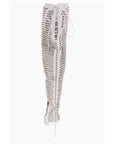 Philipp Plein 12cm leather studded FASHION SHOW over the knee boots
