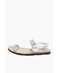 Moschino LOVE Leather Studded Sandal