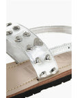 Moschino LOVE Leather Studded Sandal