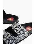 Moschino LOVE Leather Printed Sandal