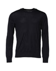 Dolce & Gabbana Black Long Sleeve CrewNeck Pullover Sweater