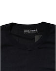 Dolce & Gabbana Black Long Sleeve CrewNeck Pullover Sweater