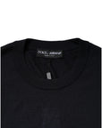 Dolce & Gabbana Black Cashmere Crew Neck Sweatshirt Sweater