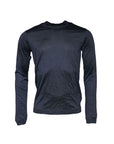 Dolce & Gabbana Dark Blue Silk Crew Neck Sweatshirt Sweater