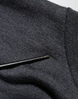 Dolce & Gabbana Dark Gray Wool Crew Neck Sweatshirt Sweater