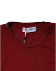 Dolce & Gabbana Dark Red Men Crew Neck Short Sleeve T-shirt