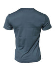 Dolce & Gabbana Blue Cotton Crew Neck Short Sleeves T-shirt