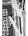 Dolce & Gabbana White Bandana Cotton Men Crew Neck T-shirt