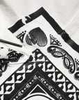 Dolce & Gabbana White Bandana Cotton Men Crew Neck T-shirt