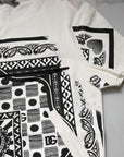 Dolce & Gabbana White Bandana Crew Neck Short Sleeve T-shirt