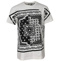 Dolce & Gabbana White Bandana Crew Neck Short Sleeves T-shirt