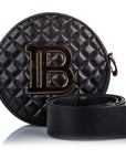 Balmain Black Leather Crossbody Bag