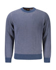 Hugo Boss Blue Cotton Men Sweater
